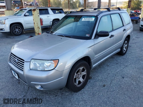 2006 Subaru Forester 2.5 X with VIN JF1SG63656H753000, listed as a Copart auction lot 76344034 with 147,002 mi miles and Salvage Title. Bid and sale history available at carsss.com. Image 1.