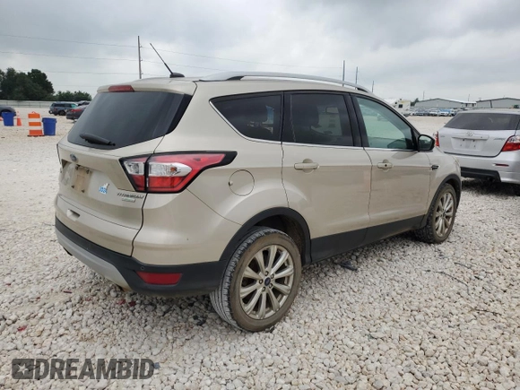 2017 Ford Escape Titanium with VIN 1FMCU0J95HUD40629, listed as a Copart auction lot 54982545 with 206,891 mi miles and Clean Title. Bid and sale history available at DreamBid. Image 3.