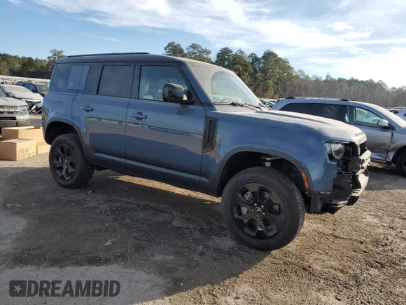 2023 Land Rover Defender SE with VIN SALEPEEU8P2115950, listed as a Copart auction lot 82717694 with 18,246 mi miles and Salvage title. Bid and sale history available at DreamBid. Image 4.
