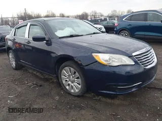 2014 Chrysler 200 LX with VIN 1C3CCBAB1EN211450, listed as a IAAI auction lot 41852246 with 138,077 mi miles. Bid and sale history available at carsss.com. Image 1.
