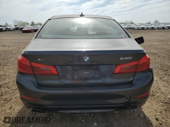 2018 BMW 5 Series 540i xDrive with VIN WBAJE7C51JWC56846, listed as a Copart auction lot 55692525 with Not provided miles and Salvage title. Bid and sale history available at DreamBid. Image 6.