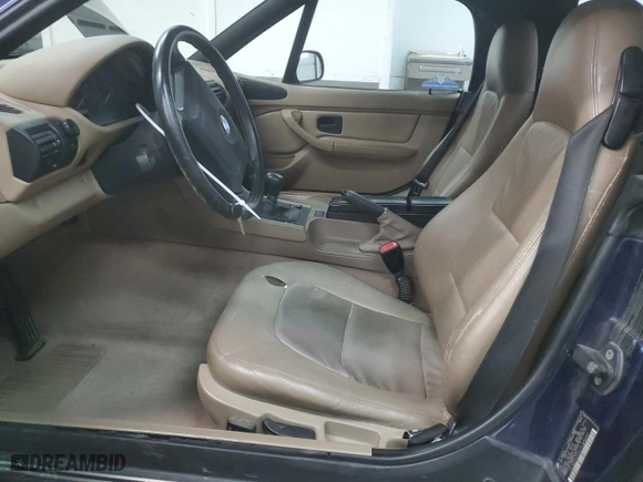 1996 BMW 3-Series Z3 with VIN 4USCH732XTLB70197, listed as a Copart auction lot 43285265 with 132,015 mi miles and Salvage Title. Bid and sale history available at carsss.com. Image 7.