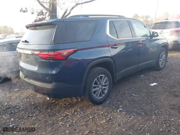 2022 Chevrolet Traverse LT Cloth with VIN 1GNEVGKW3NJ171318, listed as a IAAI auction lot 41261457 with 19,900 mi miles. Bid and sale history available at carsss.com. Image 4.