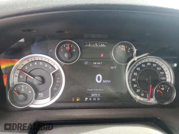 2016 Ram 1500 Sport with VIN 1C6RR6MT1GS164450, listed as a Copart auction lot 86756004 with 88,678 mi miles and Salvage Title. Bid and sale history available at carsss.com. Image 9.