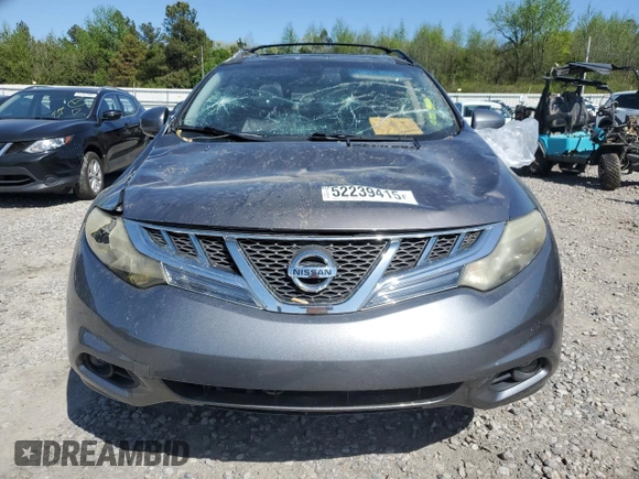 2013 Nissan Murano LE with VIN JN8AZ1MU0DW210442, listed as a Copart auction lot 52239415 with Not Provided miles and Salvage Title. Bid and sale history available at DreamBid. Image 5.