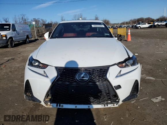 2018 Lexus IS with VIN JTHC81D24J5029933, listed as a Copart auction lot 49922205 with 78,587 mi miles and Salvage Title. Bid and sale history available at carsss.com. Image 5.