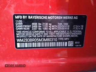 2021 MINI Countryman Cooper S with VIN WMZ83BR05M3M80310, listed as a Copart auction lot 48104085 with 53,784 mi miles and Salvage title. Bid and sale history available at DreamBid. Image 12.