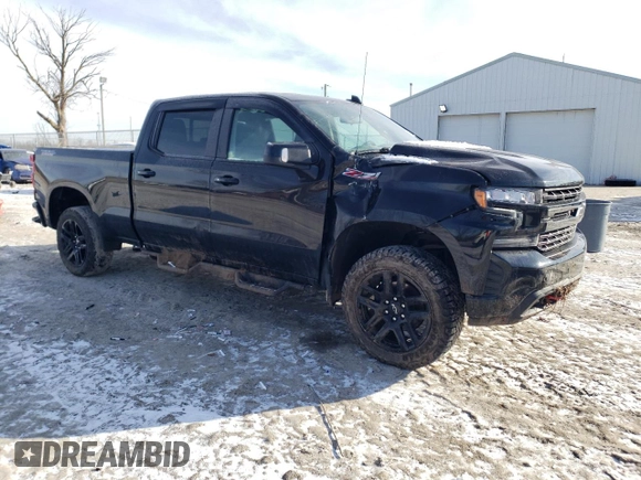 2021 Chevrolet Silverado 1500 LT Trail Boss with VIN 1GCPYFED7MZ308497, listed as a Copart auction lot 45048465 with 81,989 mi miles and Salvage Title. Bid and sale history available at DreamBid. Image 4.