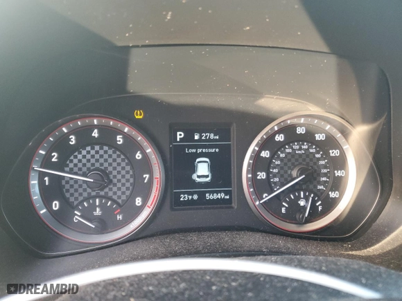 2019 Hyundai Veloster 2.0 with VIN KMHTG6AF6KU019982, listed as a Copart auction lot 88219405 with 56,849 mi miles and Salvage Title. Bid and sale history available at carsss.com. Image 9.
