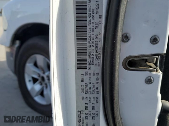 2019 Ram 1500 Classic Tradesman with VIN 1C6RR6FGXKS627811, listed as a Copart auction lot 46370315 with 191,908 mi miles and Clean Title. Bid and sale history available at carsss.com. Image 12.