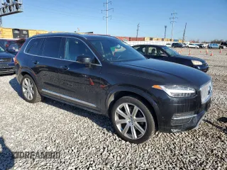 2017 Volvo XC90 Inscription with VIN YV4A22PL8H1187744, listed as a Copart auction lot 50124385 with 90,367 mi miles and Salvage Title. Bid and sale history available at carsss.com. Image 4.