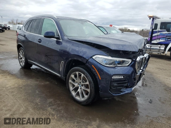 2020 BMW X5 xDrive40i with VIN 5UXCR6C05L9B00842, listed as a Copart auction lot 53187955 with Not provided miles and Salvage title. Bid and sale history available at DreamBid. Image 4.