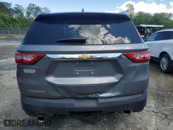 2018 Chevrolet Traverse LS with VIN 1GNERFKW9JJ276499, listed as a Copart auction lot 56007095 with 69,202 mi miles and Salvage title. Bid and sale history available at DreamBid. Image 6.