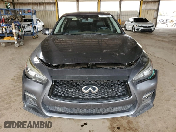 2018 Infiniti Q50 Luxe z VIN JN1EV7AR0JM444036, wystawiony jako Copart lot #49555055 z przebiegiem 76 319 mil mil oraz Czysty tytuł • Clean title. Historia ofert i sprzedaży dostępna na DreamBid. Obrazek 5.