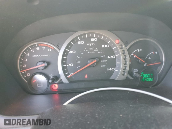 2005 Honda Pilot EX-L with VIN 5FNYF18675B000151, listed as a Copart auction lot 54762145 with 154,082 mi miles and Salvage Title. Bid and sale history available at DreamBid. Image 9.