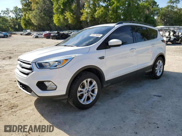 2018 Ford Escape SE with VIN 1FMCU0GD6JUA73082, listed as a Copart auction lot 50879005 with 148,900 mi miles and Salvage Title. Bid and sale history available at carsss.com. Image 1.