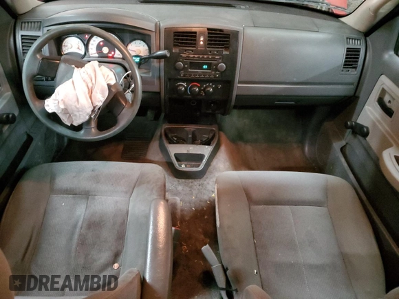 2006 Dodge Dakota ST with VIN 1D7HW28K36S627328, listed as a Copart auction lot 43163905 with 196,433 mi miles and Salvage Title. Bid and sale history available at DreamBid. Image 8.