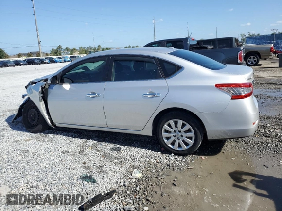 2015 Nissan Sentra SV with VIN 3N1AB7AP8FL679775, listed as a Copart auction lot 54896885 with 93,626 mi miles and Salvage Title. Bid and sale history available at DreamBid. Image 2.