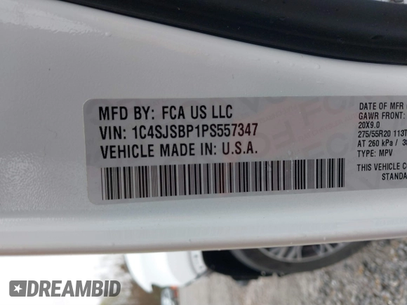 2023 Jeep Wagoneer Series II с VIN 1C4SJSBP1PS557347, выставлен на аукционе IAAI как лот 41615576 с пробегом 48 270 миль миль и . История ставок и продаж доступна на DreamBid. Изображение 9.