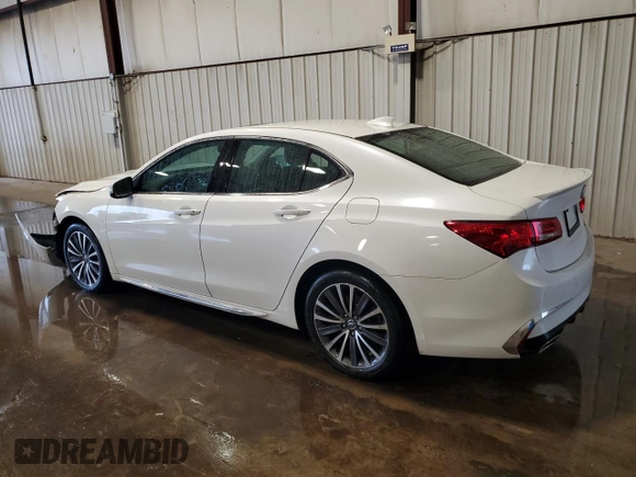 2018 Acura TLX w/Advance Pkg with VIN 19UUB3F73JA002016, listed as a Copart auction lot 71093174 with 52,334 mi miles and Salvage Title. Bid and sale history available at carsss.com. Image 2.