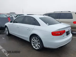 2013 Audi A4 2.0T Prestige with VIN WAUKFAFL7DN023912, listed as a IAAI auction lot 41278780 with 159,521 mi miles. Bid and sale history available at carsss.com. Image 3.
