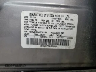 2010 Infiniti EX z VIN JN1AJ0HP8AM701188, wystawiony jako Copart lot #49463925 z przebiegiem 83 807 mil mil oraz Szkoda całkowita • Salvage title. Historia ofert i sprzedaży dostępna na DreamBid. Obrazek 14.