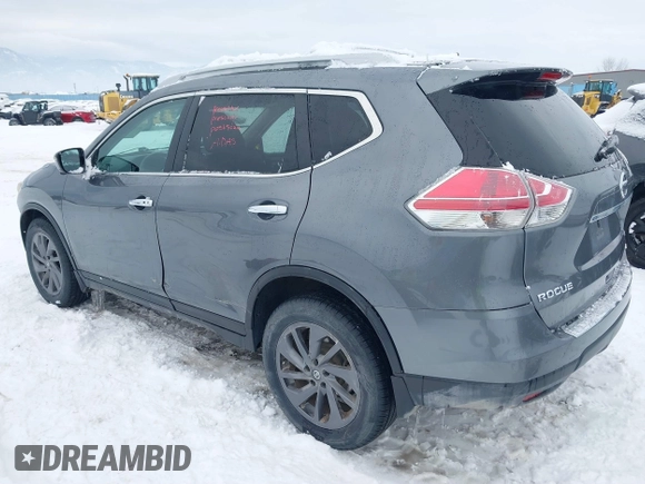 2016 Nissan Rogue SL with VIN 5N1AT2MV7GC805222, listed as a IAAI auction lot 41598322 with 145,568 mi miles and . Bid and sale history available at DreamBid. Image 3.