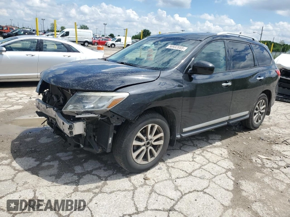 2015 Nissan Pathfinder SL with VIN 5N1AR2MMXFC676803, listed as a Copart auction lot 56932855 with 181,459 mi miles and Salvage title. Bid and sale history available at DreamBid. Image 1.