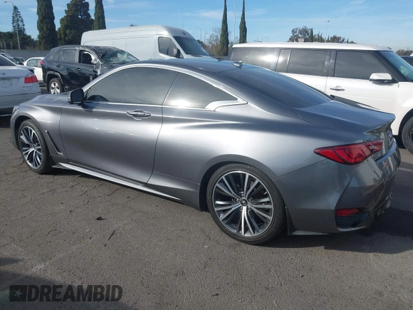 2021 Infiniti Q60 Luxe with VIN JN1EV7KK4MM410526, listed as a IAAI auction lot 41424325 with 59,349 mi miles and . Bid and sale history available at DreamBid. Image 3.
