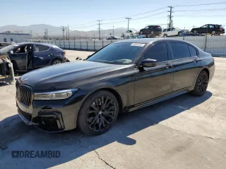 2022 BMW 7 Series 740i with VIN WBA7T2C00NCK41427, listed as a Copart auction lot 65962033 with 17,842 mi miles. Bid and sale history available at carsss.com. Image 1.