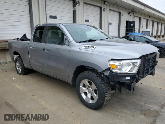2020 Ram 1500 Big Horn with VIN 1C6RREBT1LN252761, listed as a Copart auction lot 43066795 with 103,821 mi miles and Salvage Title. Bid and sale history available at carsss.com. Image 4.