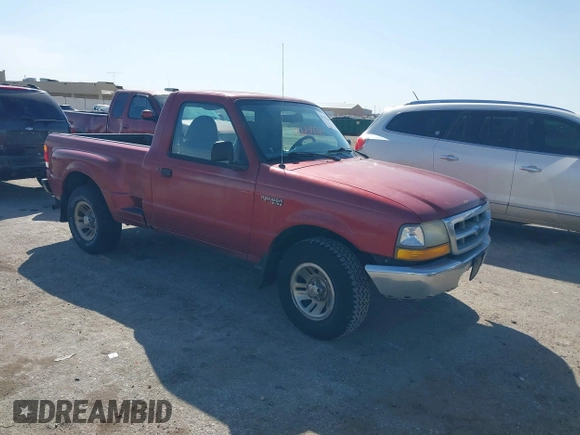 1999 Ford Ranger XL with VIN 1FTYR10C9XPA61440, listed as a IAAI auction lot 41781600 with 295,619 mi miles. Bid and sale history available at carsss.com. Image 1.