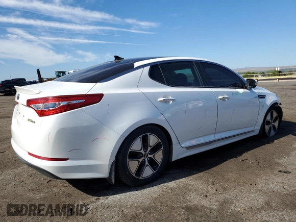 2013 Kia Optima Hybrid EX with VIN KNAGM4ADXD5060028, listed as a Copart auction lot 69083304 with 119,701 mi miles and Salvage Title. Bid and sale history available at carsss.com. Image 3.