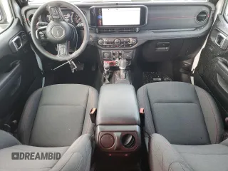2024 Jeep Wrangler Rubicon with VIN 1C4PJXFG7RW247535, listed as a Copart auction lot 41755145 with 2,072 mi miles and Salvage title. Bid and sale history available at DreamBid. Image 8.