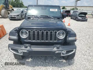 2024 Jeep Wrangler Sahara with VIN 1C4PJXEG0RW335831, listed as a Copart auction lot 61973055 with 15,785 mi miles and Salvage title. Bid and sale history available at DreamBid. Image 5.