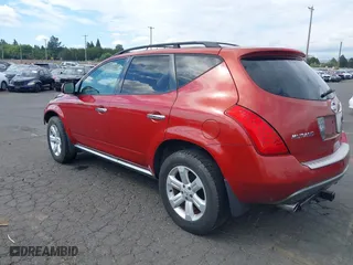 2006 Nissan Murano SL with VIN JN8AZ08W96W507878, listed as a IAAI auction lot 40136394 with 1 mi miles. Bid and sale history available at carsss.com. Image 3.