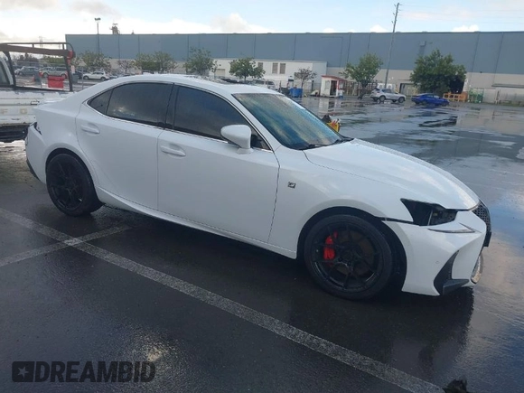 2019 Lexus IS with VIN JTHBA1D27K5089741, listed as a IAAI auction lot 41734834 with 58,944 mi miles. Bid and sale history available at carsss.com. Image 1.