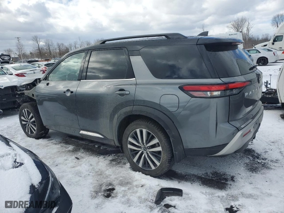 2022 Nissan Pathfinder Platinum with VIN 5N1DR3DK7NC211119, listed as a Copart auction lot 48233615 with 30,638 mi miles and Salvage Title. Bid and sale history available at carsss.com. Image 2.