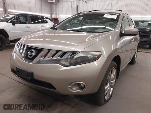 2009 Nissan Murano S with VIN JN8AZ18WX9W131685, listed as a IAAI auction lot 42130741 with 175,289 mi miles and . Bid and sale history available at carsss.com. Image 2.