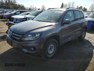2013 Volkswagen Tiguan S with VIN WVGJV3AX0DW587253, listed as a Copart auction lot 46509715 with 156,560 mi miles and Salvage title. Bid and sale history available at DreamBid. Image 1.