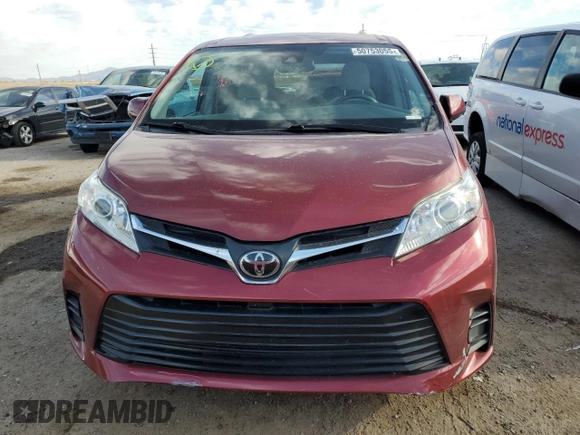 2018 Toyota Sienna LE Auto Access Seat with VIN 5TDKZ3DC5JS905966, listed as a Copart auction lot 50753055 with 107,490 mi miles and Salvage Title. Bid and sale history available at carsss.com. Image 5.