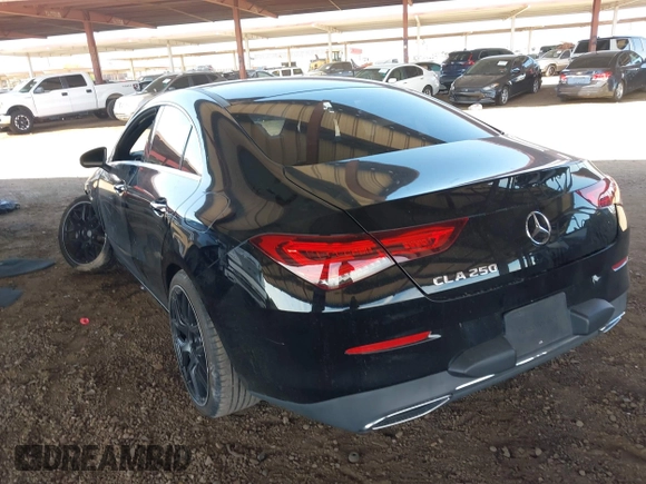 2021 Mercedes-Benz CLA 250 with VIN W1K5J4GB2MN164642, listed as a IAAI auction lot 42021946 with 46,521 mi miles and . Bid and sale history available at DreamBid. Image 3.