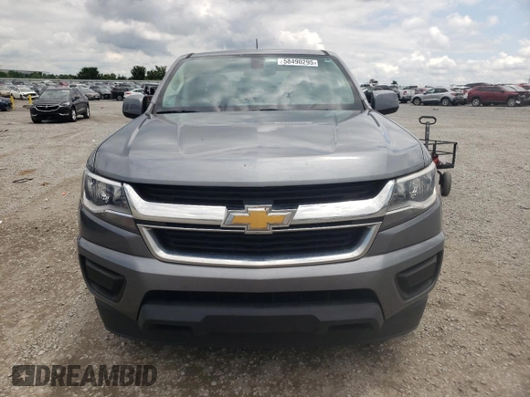 2020 Chevrolet Colorado 2WD Work Truck with VIN 1GCGSBEAXL1239348, listed as a Copart auction lot 58490295 with 66,665 mi miles and Salvage title. Bid and sale history available at DreamBid. Image 5.