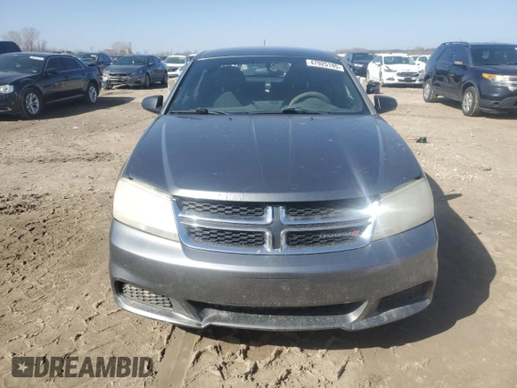 2013 Dodge Avenger SE with VIN 1C3CDZAB6DN517158, listed as a Copart auction lot 47925145 with 193,376 mi miles and Salvage Title. Bid and sale history available at DreamBid. Image 5.