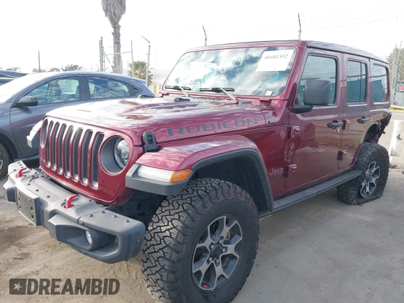 2021 Jeep Wrangler Unlimited Rubicon z VIN 1C4HJXFG0MW575473, wystawiony jako IAAI lot #41681352 z przebiegiem 54 968 mil mil oraz . Historia ofert i sprzedaży dostępna na DreamBid. Obrazek 17.