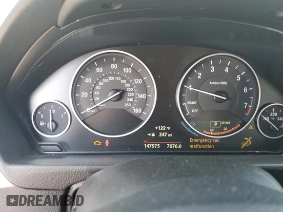 2016 BMW 3 Series 320i xDrive z VIN WBA8E5G54GNT41222, wystawiony jako Copart lot #51130785 z przebiegiem 147 975 mil mil oraz Szkoda całkowita • Salvage title. Historia ofert i sprzedaży dostępna na DreamBid. Obrazek 9.