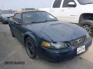 2004 Ford Mustang Deluxe with VIN 1FAFP44474F123099, listed as a IAAI auction lot 42074177 with 1 mi miles. Bid and sale history available at carsss.com. Image 1.
