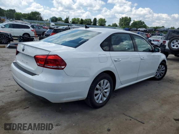 2013 Volkswagen Passat Wolfsburg Edition with VIN 1VWAH7A35DC140531, listed as a Copart auction lot 63441455 with 135,946 mi miles and Salvage title. Bid and sale history available at DreamBid. Image 3.