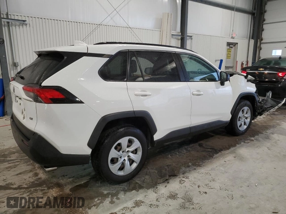 2019 Toyota RAV4 LE with VIN JTMH1RFV5KD501632, listed as a Copart auction lot 47646055 with 64,413 mi miles and Salvage Title. Bid and sale history available at carsss.com. Image 3.