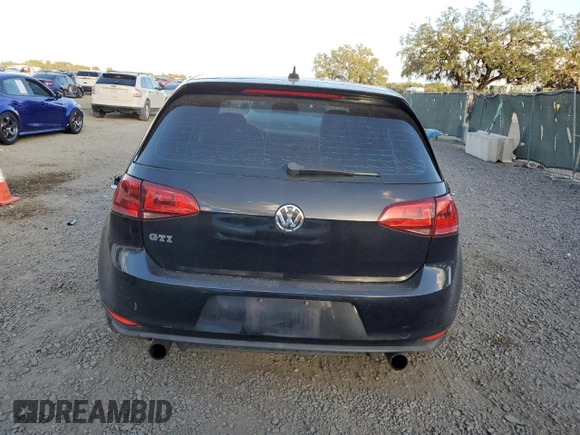 2015 Volkswagen GTI SE with VIN 3VW4T7AU1FM096646, listed as a Copart auction lot 83675134 with 79,900 mi miles and Salvage Title. Bid and sale history available at DreamBid. Image 6.